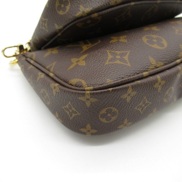 LOUIS VUITTON Multi Pochette Shoulder Bag Monogram canvas Brown Used LV - Picture 6 of 11